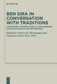 Ben Sira in Conversation with Traditions (eBook, PDF)