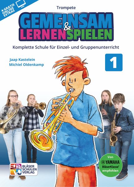 Gemeinsam lernen & spielen Band 1 (+Online Audio) für Bläserklasse (Blasorchester) Trompete