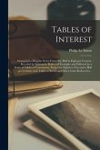 Tables of Interest [microform]: Arranged in a Regular Series From One Half to Eight per Centum, Preceded by Eplanatory Rules and Examples and Followed