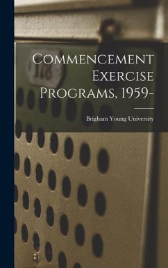 Commencement Exercise Programs, 1959-