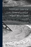 Voters' List of the Township of West Williams [microform]: Year 1883