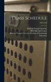 Class Schedule; 1957-1958