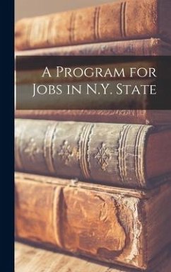 A Program for Jobs in N.Y. State - Anonymous