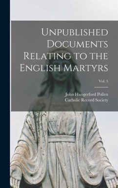 Cover Unpublished Documents Relating to the English Martyrs; Vol. 5