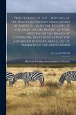 Proceedings of the ... Meeting of the Holstein-Friesian Association of America ... Also the By-laws of the Association, Report of First Meeting of the