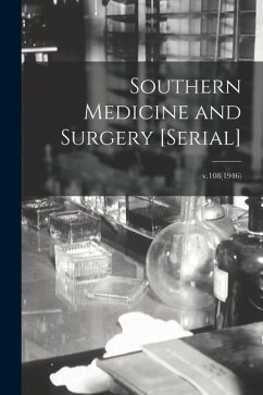 Cover Southern Medicine and Surgery [serial]; v.108(1946)