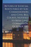 Return of Judicial Rents Fixed by Sub-Commissioners and Civil Bill Courts, Notified to Irish Land Commission, October 1883