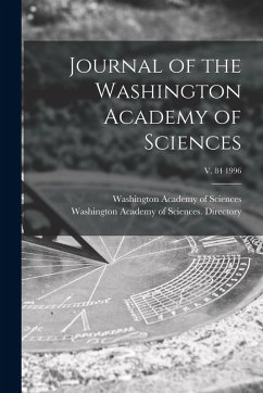 Cover Journal of the Washington Academy of Sciences; v. 84 1996