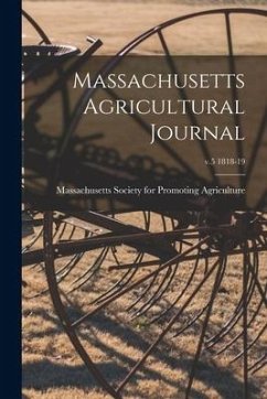 Cover Massachusetts Agricultural Journal; v.5 1818-19