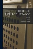 Rutherford College Catalog; 1904-1905