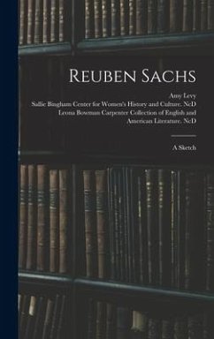 Reuben Sachs: a Sketch - Levy, Amy