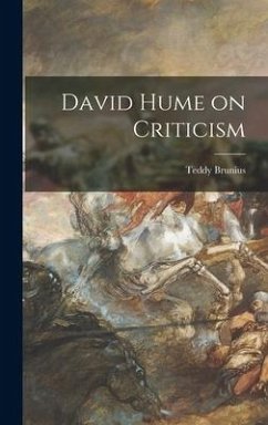 David Hume on Criticism - Brunius, Teddy