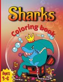 Sharks Coloring Book: Shark Coloring Book for Kids, Boys & Girls, Ages 2-4, 4-8 or 8-12