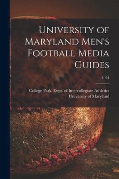 University of Maryland Men's Football Media Guides; 1954