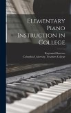 Elementary Piano Instruction in College