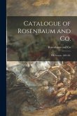 Catalogue of Rosenbaum and Co.: Fall Season, 1881-82.