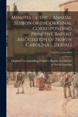 Minutes of the ... Annual Session of the Original Corresponding Primitive Baptist Association of North Carolina ... [serial]; 75th(1959),77th(1961)
