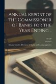 Annual Report of the Commissioner of Banks for the Year Ending ..; 1954/B