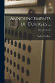 Announcements of Courses ...; 1915/16-1921/22