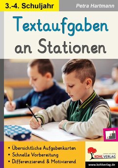 Textaufgaben an Stationen / Klasse 3-4 - Hartmann, Petra