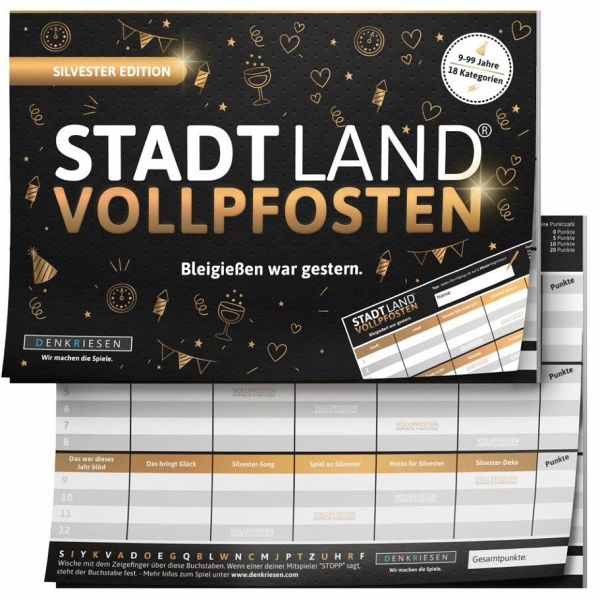 DENKRIESEN - STADT LAND VOLLPFOSTEN® - SILVESTER EDITION - 
