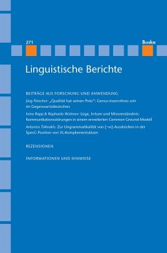 Linguistische Berichte Heft 271 (eBook, PDF)