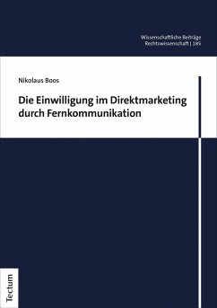 Cover Die Einwilligung im Direktmarketing durch Fernkommunikation (eBook, PDF)