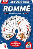 Schmidt 49420 - Rommé–Bridge–Canasta (mit extra großen Symbolen), Kartenspiel, 2x55 Karten
