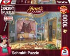 Schmidt 59976 - June's Journey, June&quote;s Schlafzimmer, Secret Puzzle, 1000 Teile