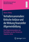 Verhaltensanomalien: Kritische Anlässe und die Wirkung finanzieller Allgemeinbildung