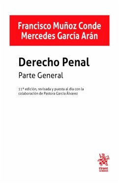 Cover Derecho Penal. Parte general 11ª Edición, revisada y puesta al día con la colaboración de Pastora García Álvarez