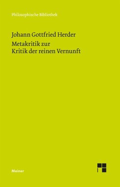 Metakritik zur Kritik der reinen Vernunft (eBook, PDF) - Herder, Johann Gottfried