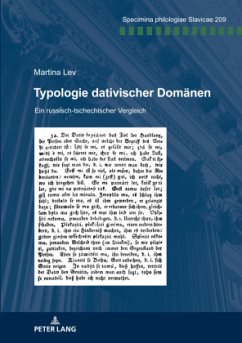 Typologie dativischer Domänen - Lev, Martina