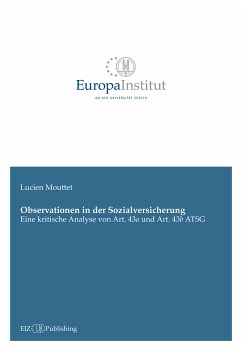 Observationen in der Sozialversicherung (eBook, PDF) - Mouttet, Lucien