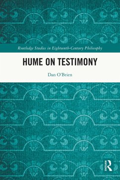 Cover Hume on Testimony (eBook, PDF)