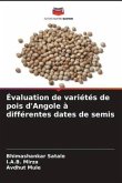 Évaluation de variétés de pois d'Angole à différentes dates de semis