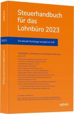 Steuerhandbuch für das Lohnbüro 2023 - Meer, Marie Camille