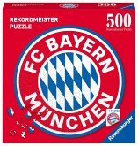 Ravensburger 17452 - FC Bayern München, FC Bayern Logo, Rekordmeister-Puzzle, Rundpuzzle, 500 Teile