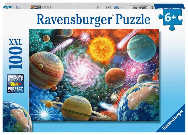 Ravensburger 13346 - Sterne und Planeten, Weltall-Kinderpuzzle, 100 XXL- Teile - Bei bücher.de immer portofrei