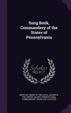 Cover Song Book, Commandery of the States of Pennsylvania