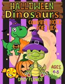 Halloween dinosaurs coloring book for kids ages 4-8