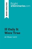 If Only It Were True by Marc Levy (Book Analysis)