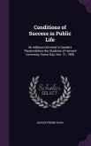 Conditions of Success in Public Life