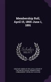 MEMBERSHIP ROLL APRIL 15 1865-