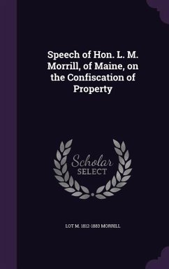 Cover SPEECH OF HON L M MORRILL OF M