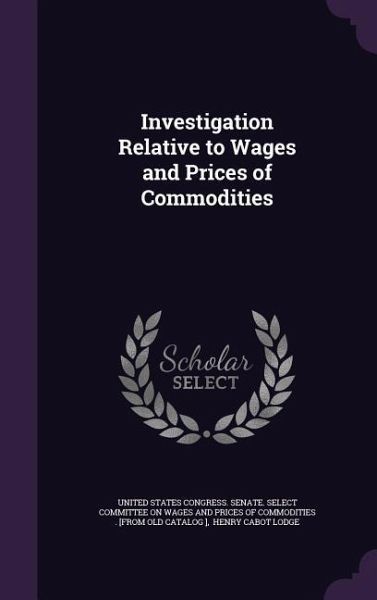INVESTIGATION RELATIVE TO WAGE INVESTIGATION RELATIVE TO WAGE