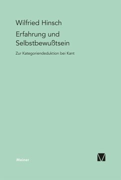 Erfahrung und Selbstbewußtsein (eBook, PDF) - Hinsch, Wilfried