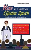 How to Deliver an Effective Speech (eBook, ePUB)