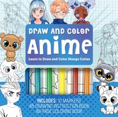Draw & Color Anime Kit - Editors of Chartwell Books