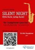 Alto Saxophone part &quote;Silent Night&quote; for Sax Quartet (fixed-layout eBook, ePUB)